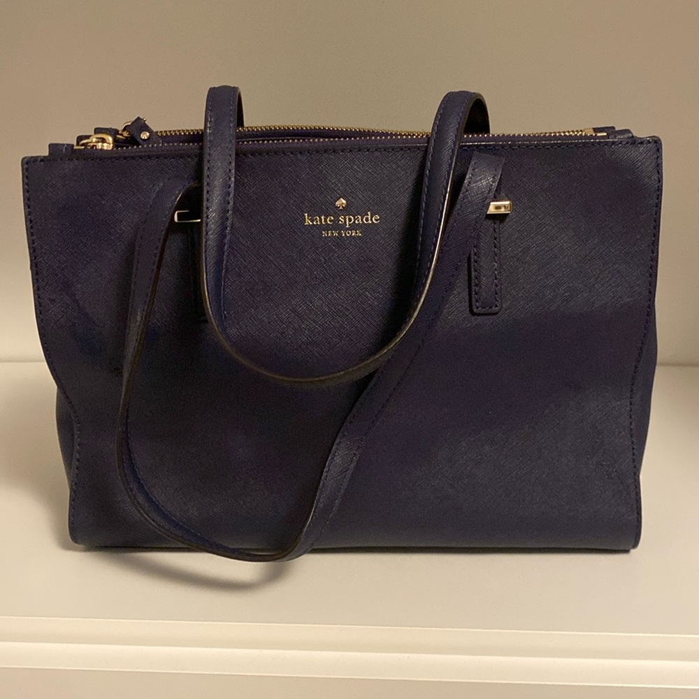Kate Spade small indigo tote bag